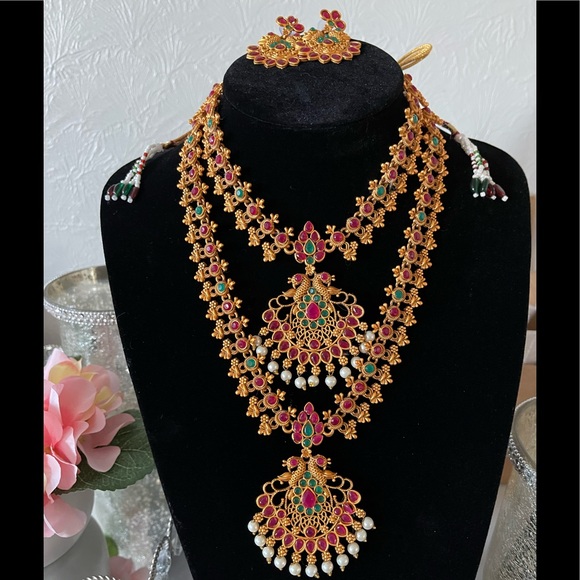 Necklace 2 with earrings - Picture 3 of 4